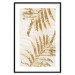 Poster Golden Elegant Leaves - Plants With a Festive Atmosphere 148042 additionalThumb 23