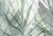 Canvas Wild Meadow (1-piece) - delicately outlined leaves on a light background 148842 additionalThumb 5