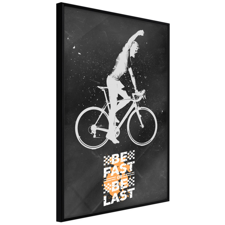 Wall Poster Triumphant Cyclist - Boy on a Bicycle and a Motivational Slogan 148942 additionalImage 11