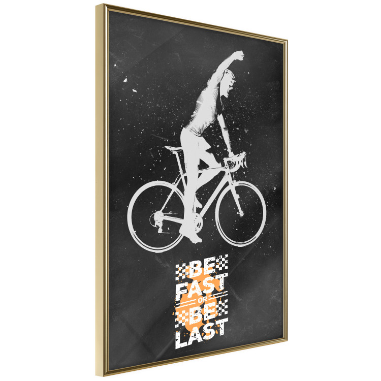 Wall Poster Triumphant Cyclist - Boy on a Bicycle and a Motivational Slogan 148942 additionalImage 5