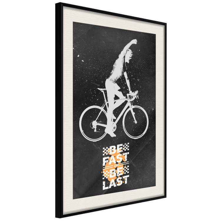Wall Poster Triumphant Cyclist - Boy on a Bicycle and a Motivational Slogan 148942 additionalImage 14