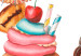 Canvas Sweets (1-piece) - still life painted with colorful watercolors 149642 additionalThumb 5