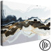 Canvas Color Waves - Modern Abstraction in Gray and Navy Blue Colors 149742 additionalThumb 6