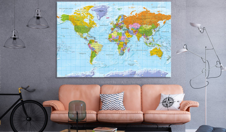 Large canvas print Explicit World Map [Large Format] 150742 additionalImage 5