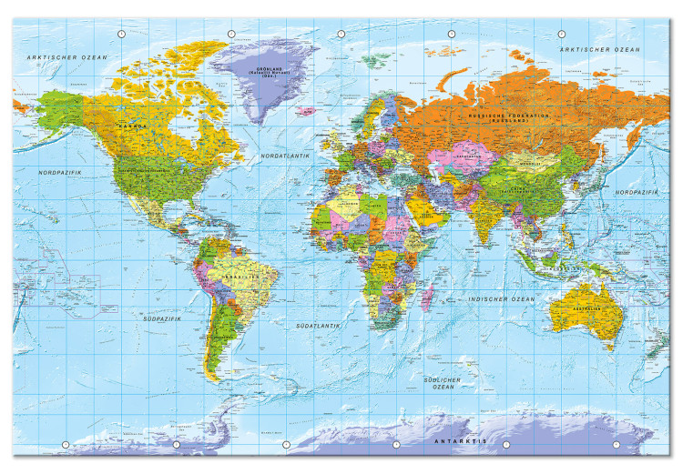 Large canvas print Explicit World Map [Large Format] 150742