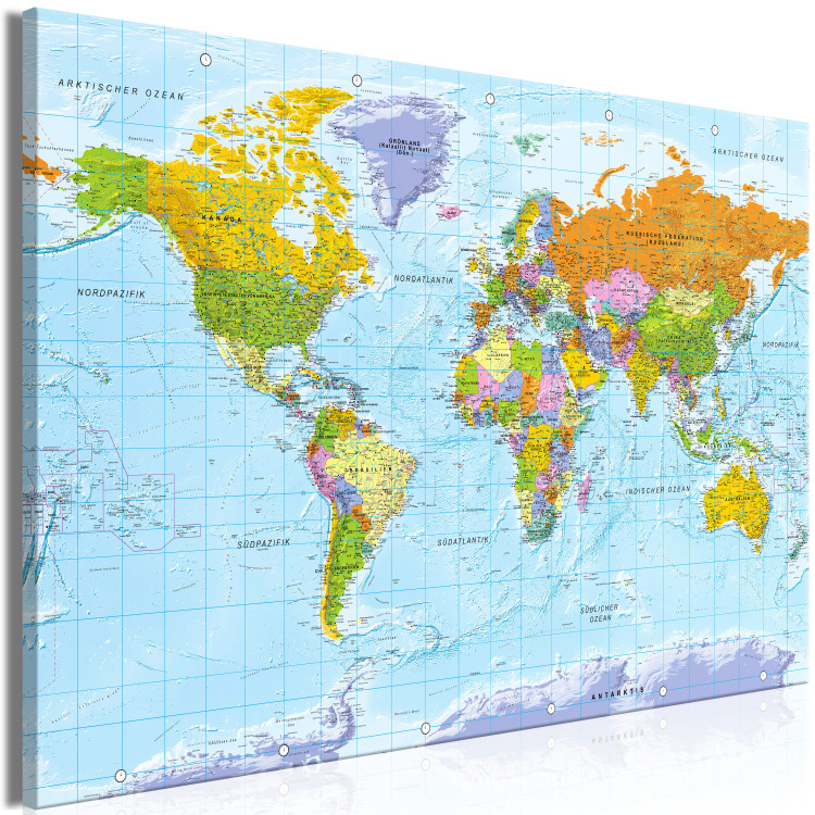 Large canvas print Explicit World Map [Large Format] 150742 additionalImage 2