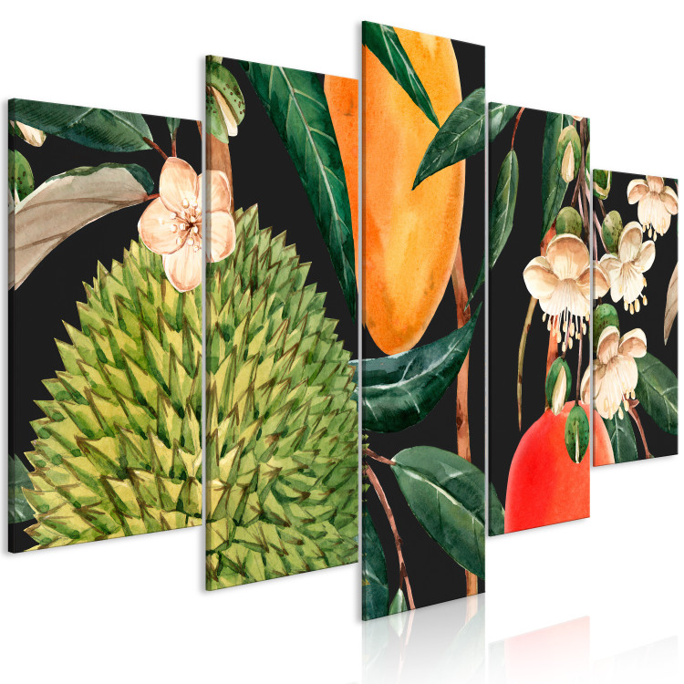 Canvas Print Tropical Vegetation - A Composition of Colorful Exotic Fruits 151842 additionalImage 2
