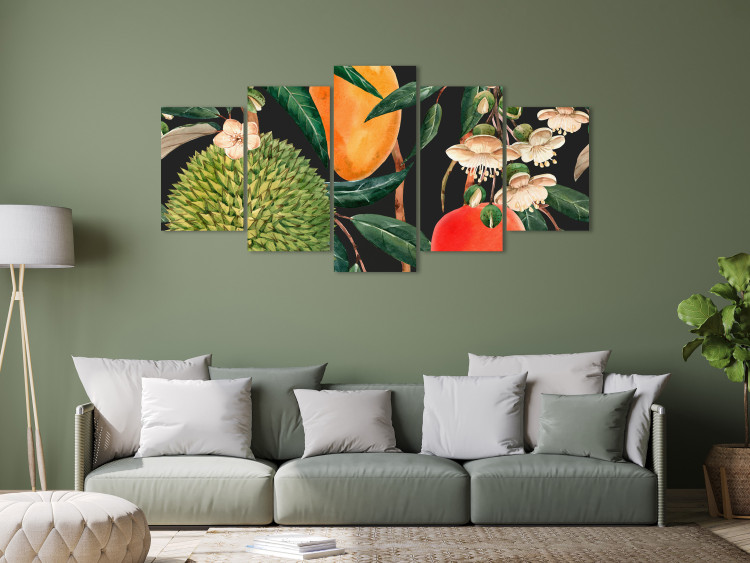 Canvas Print Tropical Vegetation - A Composition of Colorful Exotic Fruits 151842 additionalImage 3