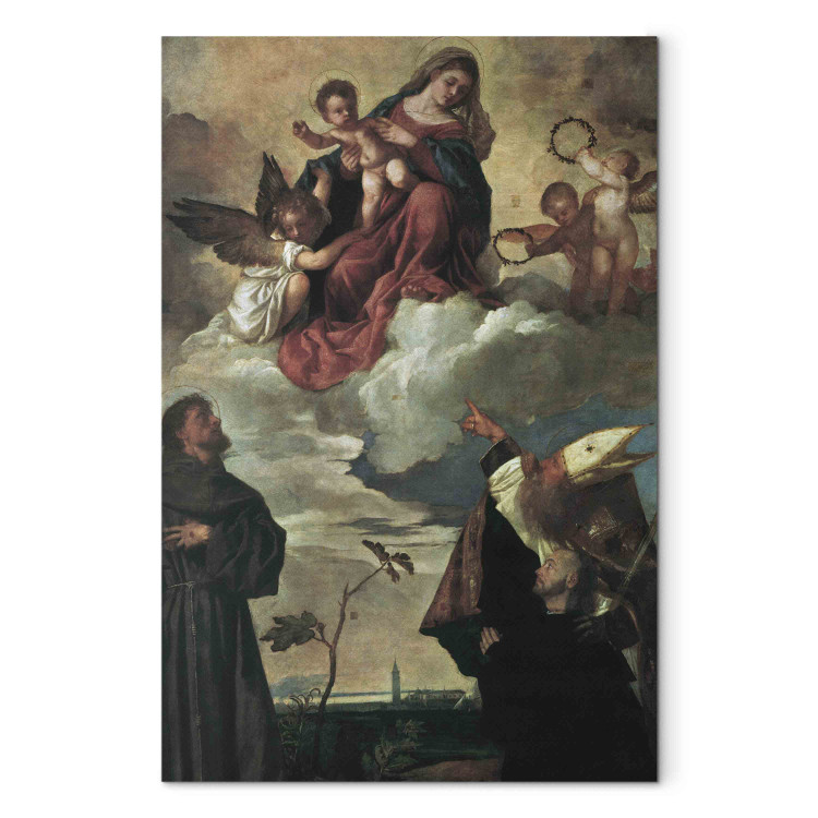 Reproduction Painting Mary with child and Saints Francis and Blasius and the donor 156242