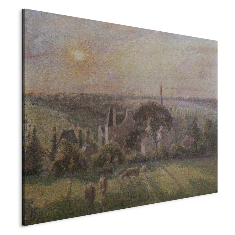 Art Reproduction Paysage a Eragny, eglise et ferme d'Eragny 159142 additionalImage 2