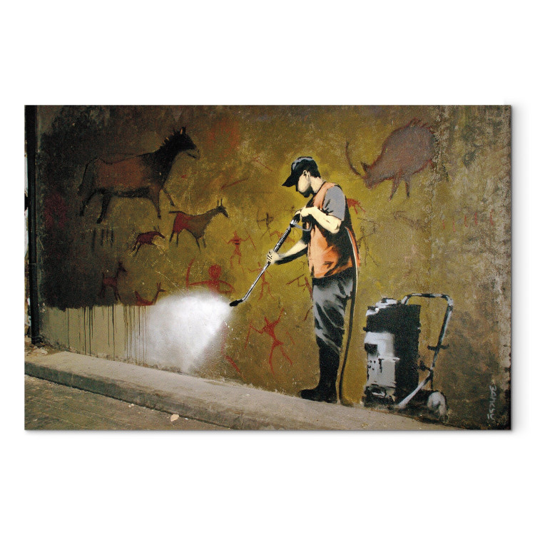 Canvas Art Print Whitewashing Lascaux (Banksy) 58942 additionalImage 7