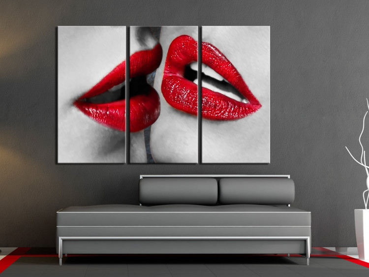 Canvas Art Print Hot lips 64342 additionalImage 3