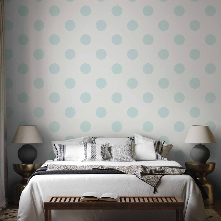 Modern Wallpaper Blue Spots 89442 additionalImage 4
