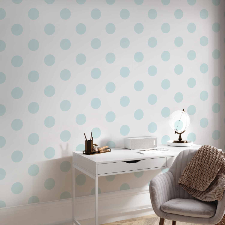 Modern Wallpaper Blue Spots 89442 additionalImage 5
