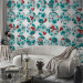 Wallpaper Turquoise meadow - circle 89742