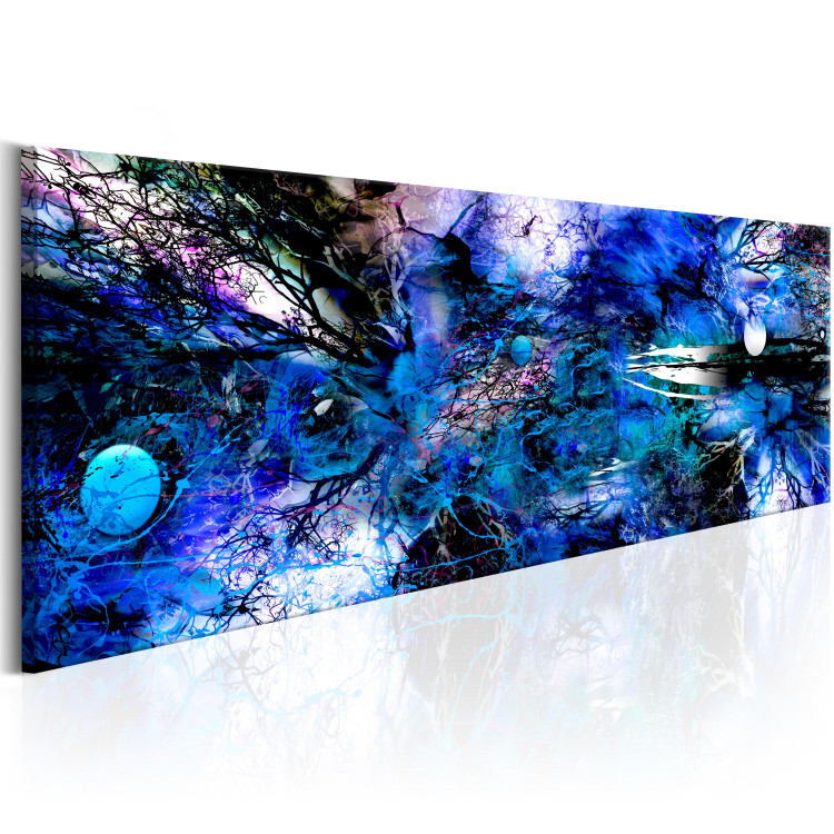 Canvas Art Print Blue Artistic Disorder (1-piece) - Modern Abstraction 93742 additionalImage 2