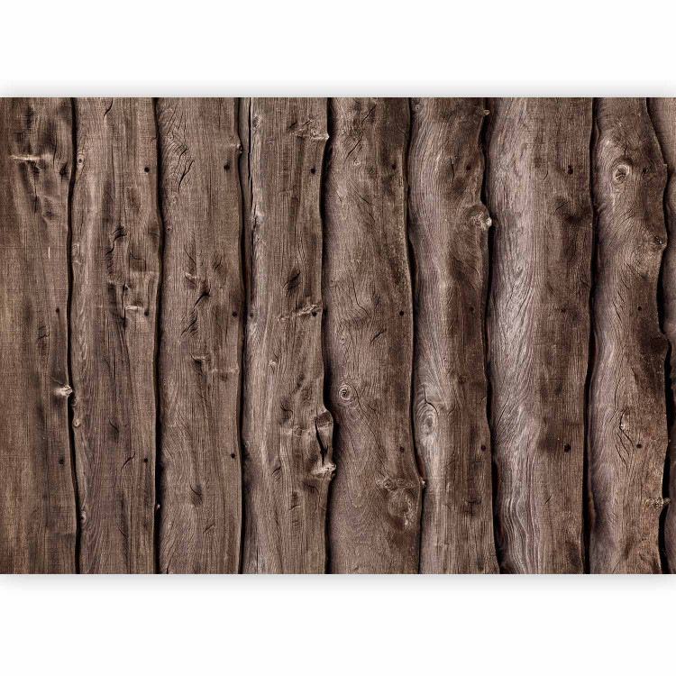 Photo Wallpaper Wooden melody - background with texture of vertical planks of raw wood 96142 additionalImage 5