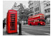 Photo Wallpaper Red bus and phone box in London 97042 additionalThumb 1