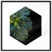 Wall Poster Plant hexagon (square) - geometric abstraction with leaves 114352 additionalThumb 15