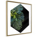 Wall Poster Plant hexagon (square) - geometric abstraction with leaves 114352 additionalThumb 12