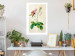 Poster Floral Chic - colorful composition with flowers and beige stripes in the background 117352 additionalThumb 2