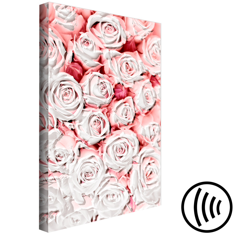 Canvas Print Sunken roses - flowers in shades of pink and white 117852 additionalImage 6