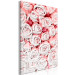 Canvas Print Sunken roses - flowers in shades of pink and white 117852 additionalThumb 2