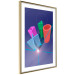 Poster Shall We Play? - colorful geometric figures from a console on a blue background 122652 additionalThumb 6
