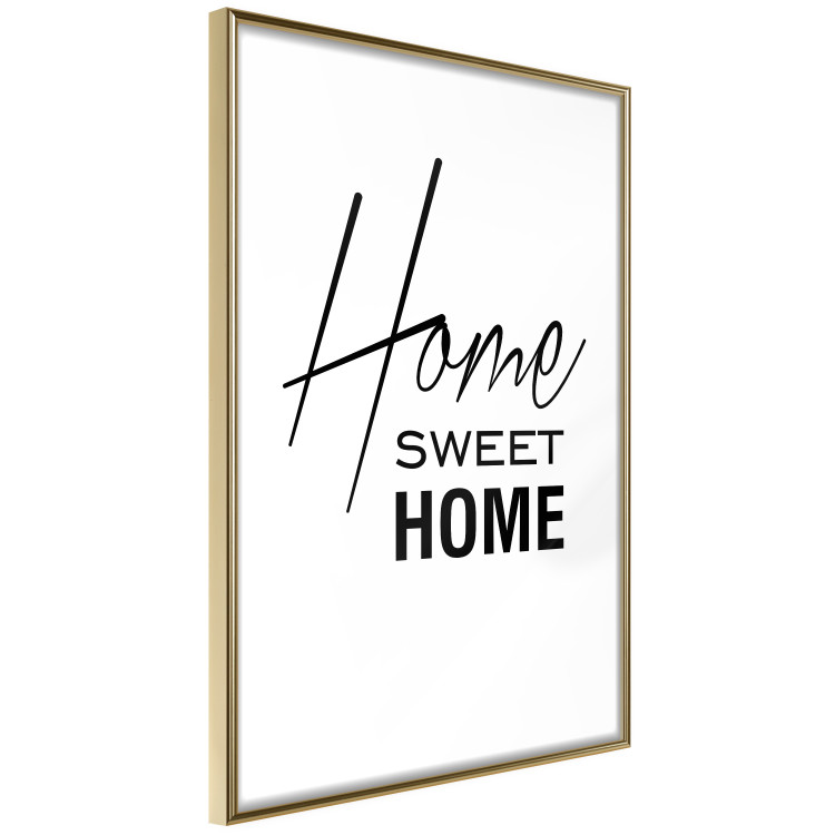 Wall Poster Black and White: Home Sweet Home - black and white English text 122952 additionalImage 12