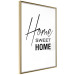 Wall Poster Black and White: Home Sweet Home - black and white English text 122952 additionalThumb 12