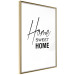 Wall Poster Black and White: Home Sweet Home - black and white English text 122952 additionalThumb 6