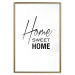 Wall Poster Black and White: Home Sweet Home - black and white English text 122952 additionalThumb 14