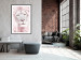 Wall Poster Beauty in Strength - reddened white lion portrait with yellow eyes 123052 additionalThumb 10