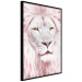 Wall Poster Beauty in Strength - reddened white lion portrait with yellow eyes 123052 additionalThumb 9