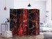 Room Divider Screen Path to Hell II - marble texture with abstract red pattern 123552 additionalThumb 2
