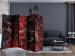 Room Divider Screen Path to Hell II - marble texture with abstract red pattern 123552 additionalThumb 4