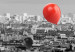 Canvas Print Paris Balloon (5 Parts) Wide Red and Black 123952 additionalThumb 5