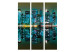 Room Separator Gold Reflections - NYC (3-piece) - city skyline against the night sky 124152 additionalThumb 3