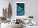 Wall Poster Melancholic Wool - turquoise wool texture in artistic motif 124952 additionalThumb 4