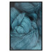 Wall Poster Melancholic Wool - turquoise wool texture in artistic motif 124952 additionalThumb 16