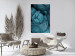 Wall Poster Melancholic Wool - turquoise wool texture in artistic motif 124952 additionalThumb 27