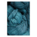 Wall Poster Melancholic Wool - turquoise wool texture in artistic motif 124952