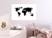 Poster Continents - black map of the whole world on a contrasting white background 125452 additionalThumb 9
