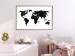 Poster Continents - black map of the whole world on a contrasting white background 125452 additionalThumb 11