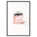 Poster Perfume - pink bottle with a black ribbon on a subtly pastel background 125752 additionalThumb 17