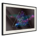 Poster Cosmic Mirror - geometric abstraction in triangles on a dark background 129152 additionalThumb 2