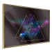 Poster Cosmic Mirror - geometric abstraction in triangles on a dark background 129152 additionalThumb 14