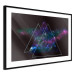 Poster Cosmic Mirror - geometric abstraction in triangles on a dark background 129152 additionalThumb 8