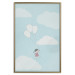 Wall Poster Dreamy Adventure - girl with balloons against sky with clouds 130552 additionalThumb 21