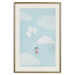 Wall Poster Dreamy Adventure - girl with balloons against sky with clouds 130552 additionalThumb 20